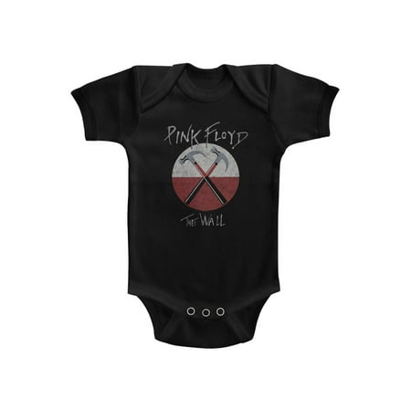 Pink Floyd Hammas Black Infant Baby Romper